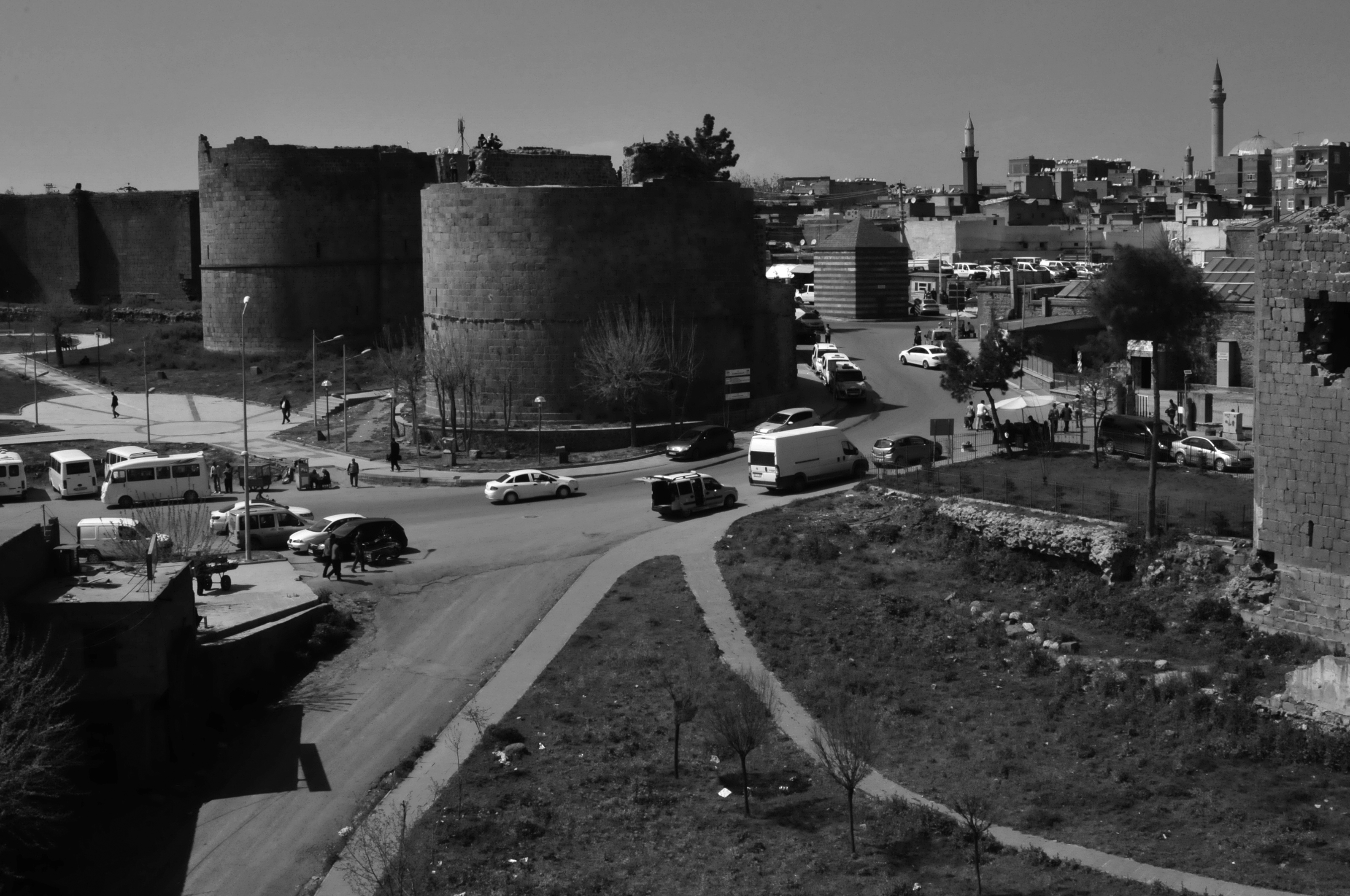 Diyarbakir Print Black and White Diyarbakir Wall Art 
